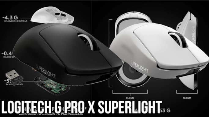 Amazon.com: Logitech G PRO X SUPERLIGHT Wireless Gaming